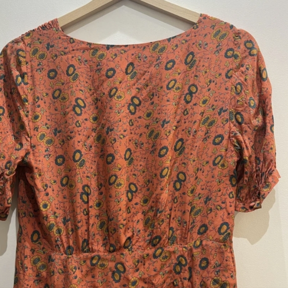 RARE Sezane Midi Floral Silk Sollie Dress - Picture 6 of 9